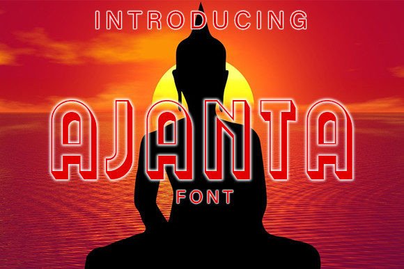 Ajanta: Elevate Your Designs with an Elegant 3D Display Font