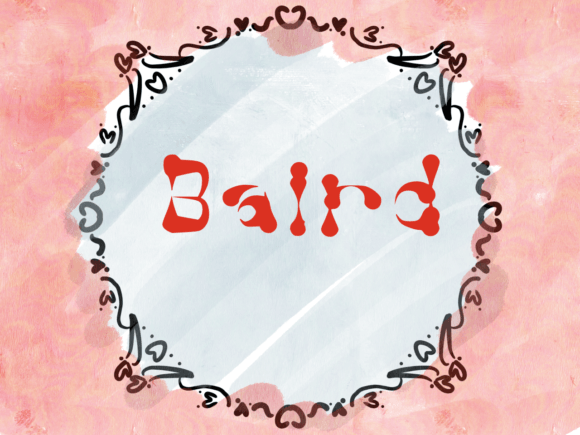 Baird: A Wavy and Fun Display Font to Bring Your Text to Life