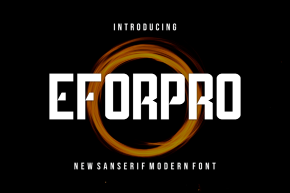 Eforpro: A Display Font That Elevates Your Creative Projects