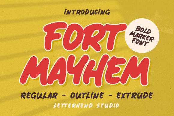 Fort Mayhem: A Bold and Dynamic Font for Eye-Catching Designs