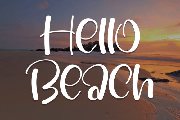 Hello Beach: A Quirky Font for Strategic Creativity and Brand Impact