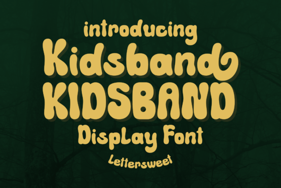 Kidsband Font: A Playful and Versatile Display Font for Creative Projects