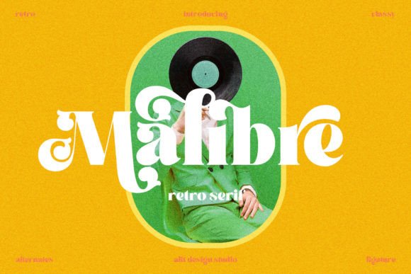 Malibre: A Stylish Display Font for Headlines and Logos