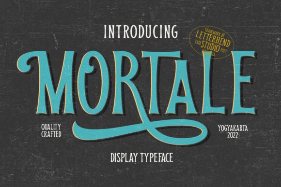 Mortale: A Vintage-Inspired Font with Modern Flair