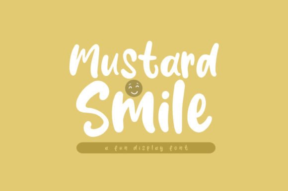 Mustard Smile: A Playful Font for Bold Creative Projects