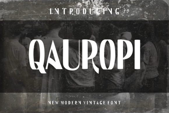Qauropi: A Stylish Display Font for Creative Projects