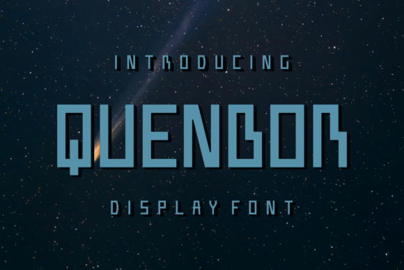 Quenbor: A Modern Display Font for Creative Excellence