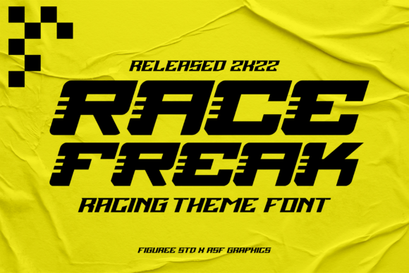 Race Freak: A High-Speed Typeface for Bold Designs