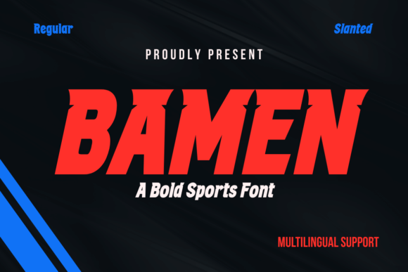 Revving Up Design with Bamen: A Modern Sports Font for Dynamic Branding