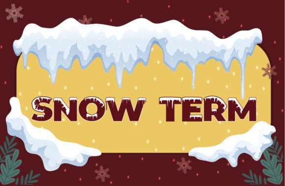 Snow Term: Cool Winter Typography for Elegant Designs
