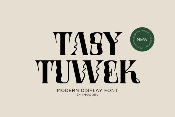 Tasy Tuwek: A Modern Display Font for Bold Design