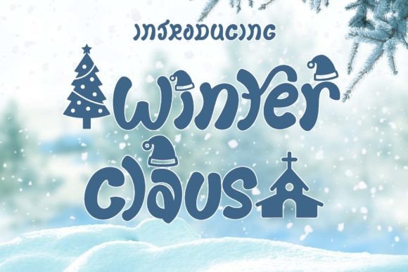 Winter Claus: A Festive Display Font for Christmas and Winter Projects
