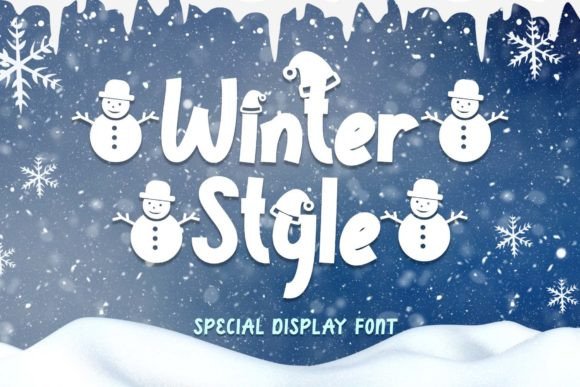 Winter Style: A Festive Display Font for Holiday Creativity